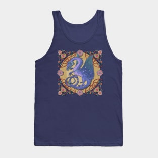 Celtic Medieval Celestial Sky Dragon Tank Top